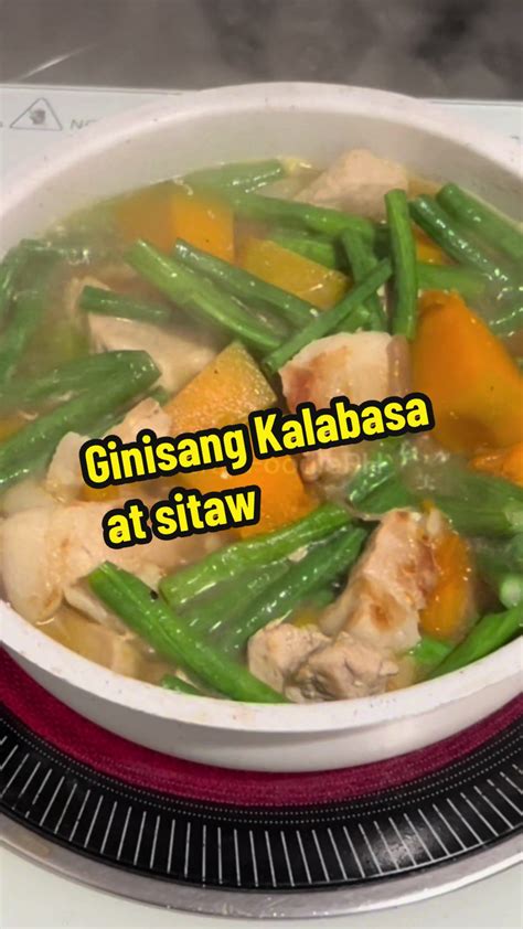 ginisang kalabasa  sitaw authentic filipino recipe tiktok