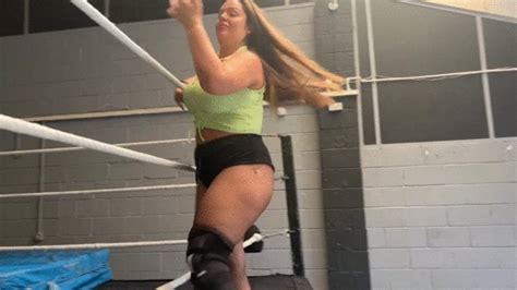 BBW Stretches Before She Wrestles Power Girls Pro Wrestling Clips Sale