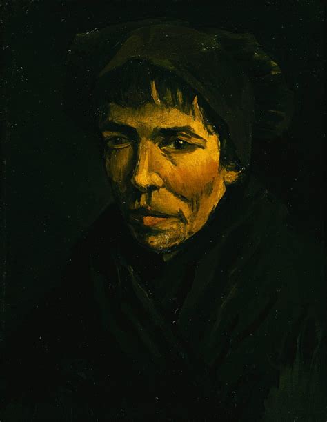 Head Of A Peasant 1885 By Vincent Van Gogh