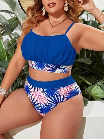 Shop Curve Plus Size Bikini Sets Swimwear SHEIN USA