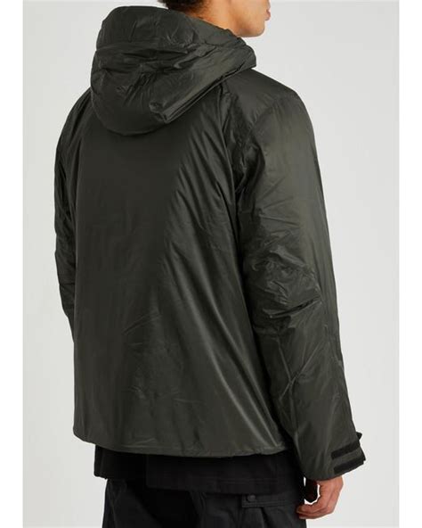 Rains Vardo Hooded Rubberised Jacket In Black For Men Lyst