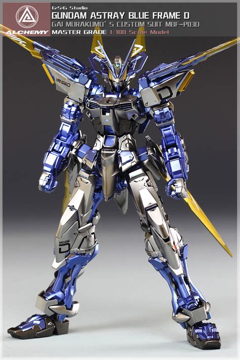 GUNDAM GUY MG 1 100 Gundam Astray Blue Frame D Painted Build