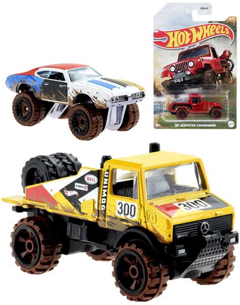 MATTEL HOT WHEELS Auto tématické Mud Runners zablácené 5 druhů Dětská hračka Hračky ŇUFF cz