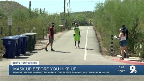 UArizona Pima County Hand Out Free Masks At Tumamoc Hill YouTube