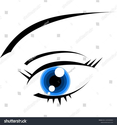 Cool Eye Drawing Vector Stock Vector (Royalty Free) 2245999403 ...