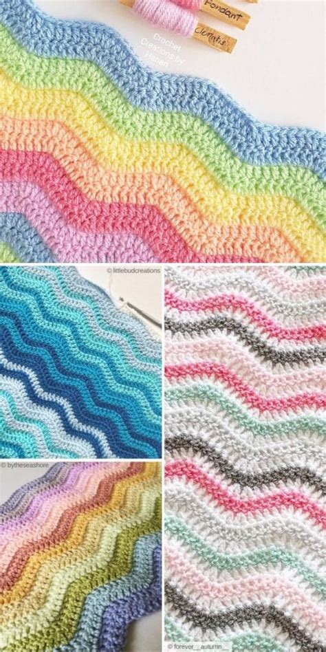 Crochet Ripple Stitch - Free Patterns and Inspiration | Crochetpedia