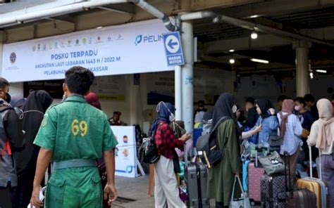 Pelindo Regional Catat Penumpang Arus Balik Meningkat Persen