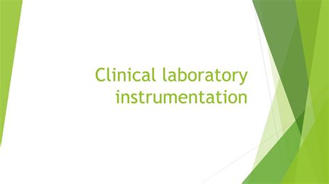 Clinical Laboratory Instrumentation Ppt Download