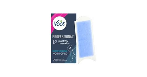 VEET Professional plastry do depilacji z woskiem dla skóry wrażliwej szt Sensu Sex shop
