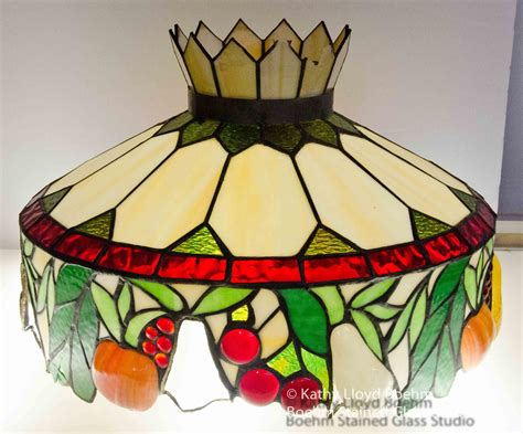 Boehm Stained Glass Blog Stained Glass Fruit Lamp Repair