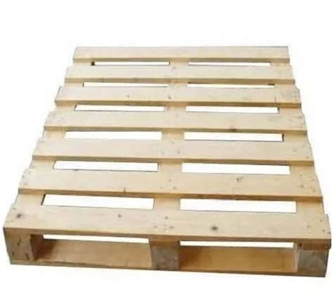 Brown Rectangular Single Faced Two Way Wooden Pallet At Best Price In