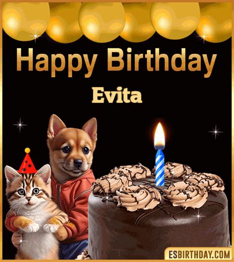 Happy Birthday Evita  🎂 Images Animated Wishes【28 S】