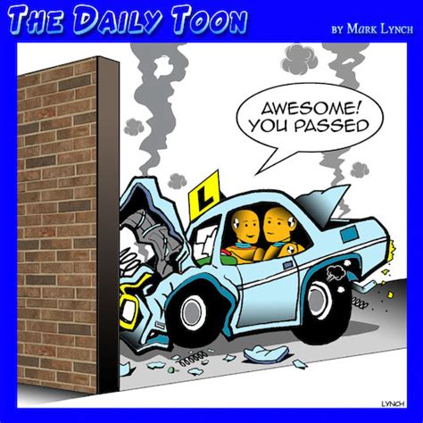 learner driver  toons media culture cartoon toonpool