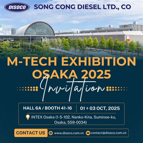 Thư mời tham quan triển Lãm M-Tech Osaka 2025/ Invitation to Visit M