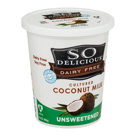 So Delicious Dairy Free Cultured Coconut Milk Unsweetened Reviews