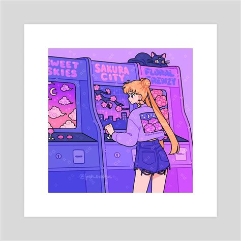 Arcade An Art Print By Fresh Bobatae Sailor Moon Sailor Moon