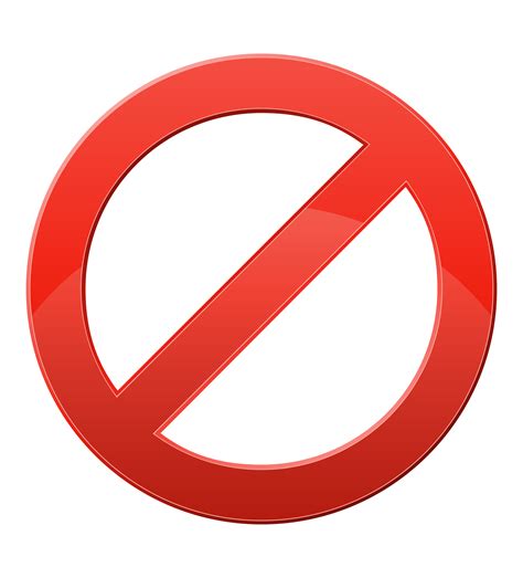 Prohibitory Sign Vector Illustration 513949 Vector Art At Vecteezy