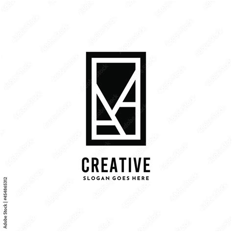 simple white monogram letter aa creative logo concept in black ...