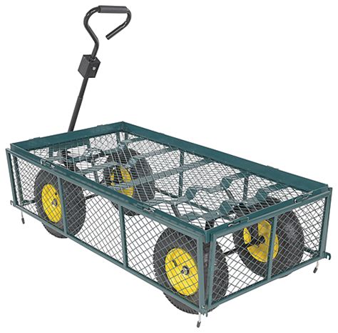 Vestil Landscape Cart With Retractable Sides Lsc 2448 4sd