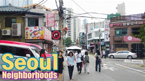 Seoul Korea Walking Tour Of Neighborhood 4k Hangangro Dong