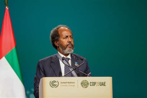 Address At Cop28 President Hassan Sheikh Highlights Somalia’s Climate Crisis Somali National