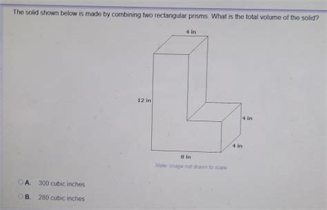 Solved The Solid Shown Below Is Made By Combining Two Rectangular