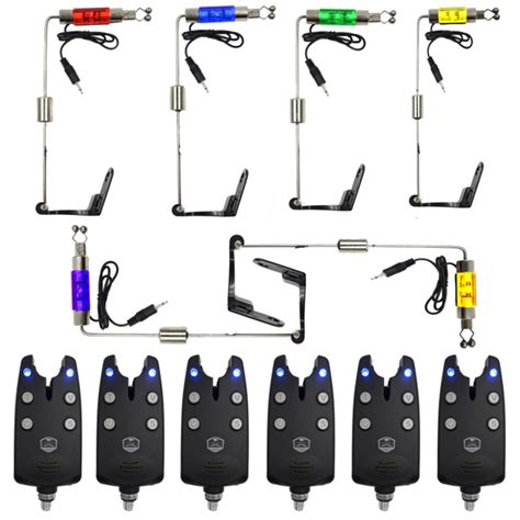 Сигнализатор поклевки электронный Hoxwell HL 140 (6 шт), со свингерами ...