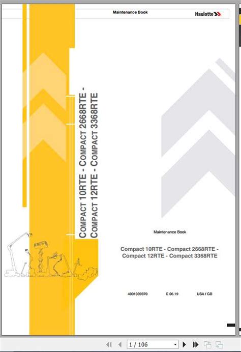 Haulotte Scissor Lifts Compact Rte Maintenance Manual