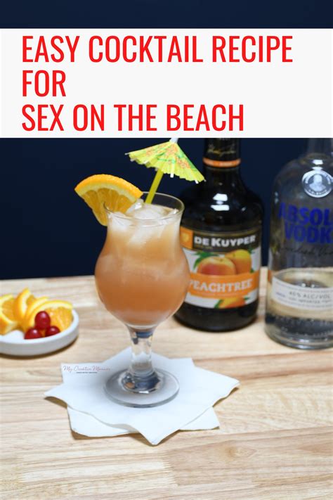 Sex On The Beach Cocktail Recipe My Creative Manner
