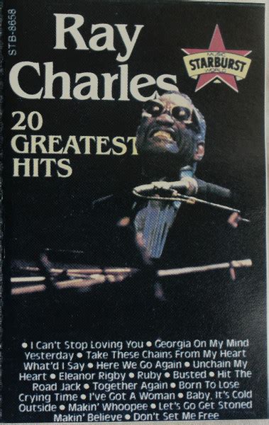 Ray Charles 20 Greatest Hits 1989 Dolby Cassette Discogs