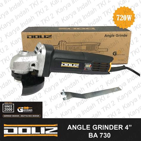 Jual Mesin Gerinda Tangan 4 DOLIZ BA730 Angle Grinder 720W Slim Body