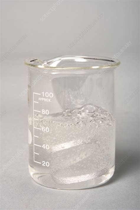 Magnesium Reacting With Acid Stock Image C Science Photo