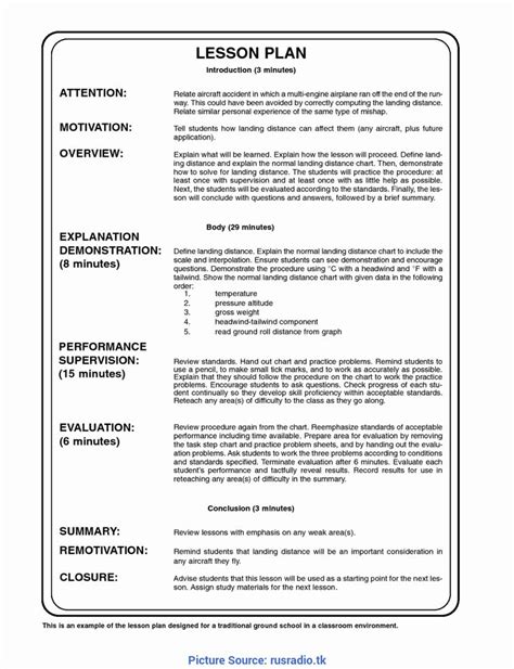 Lesson Plan Closure Examples