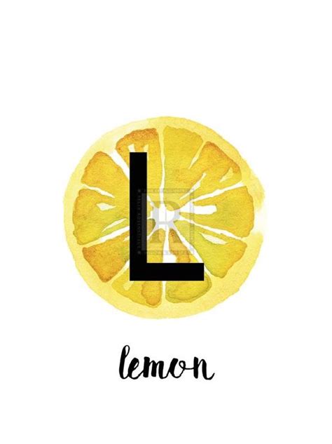 Kristine Hegre X In Open Giclee Canvas Alphabet Lemon