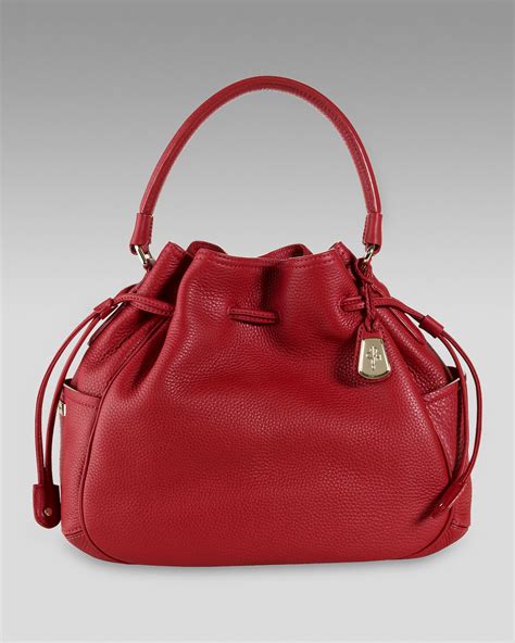 Cole Haan Denney Drawstring Bag In Red Lantern Red Lyst