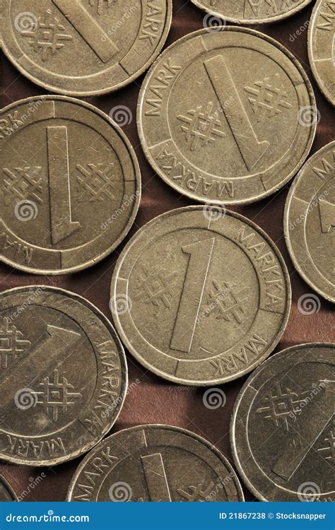Markka stock photo. Image of economy, coins, metallic - 21867238
