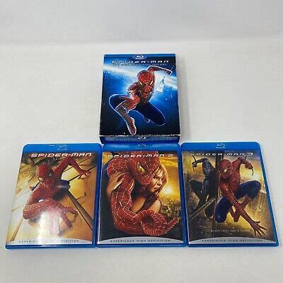 Spider Man The High Definition Trilogy Blu Ray 4 Disc Set Tobey Maguire