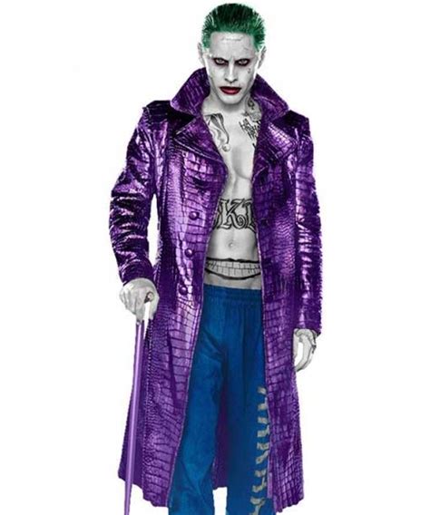 Suicide Squad Jared Leto Purple Joker Coat