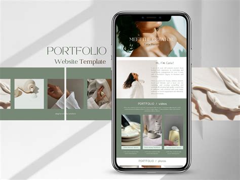 Ugc Portfolio Website Template Canva Website Ugc Portfolio Template