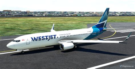 Westjet 2018 Livery C Fwjs Pmdg B737 800 For Microsoft Flight