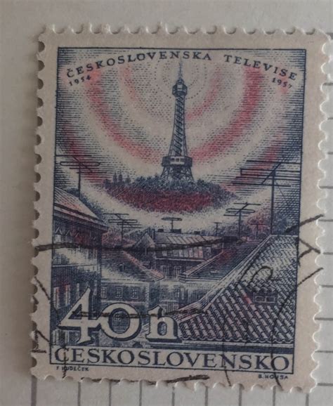Купить почтовую марку Чехословакия Czechoslovak Television, цена 18 руб ...