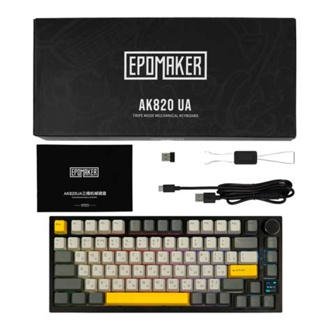 Клавиатура EPOMAKER Ajazz AK Pro RGB Mechanical Gift Switch Hot Swap Black AK PRO B G