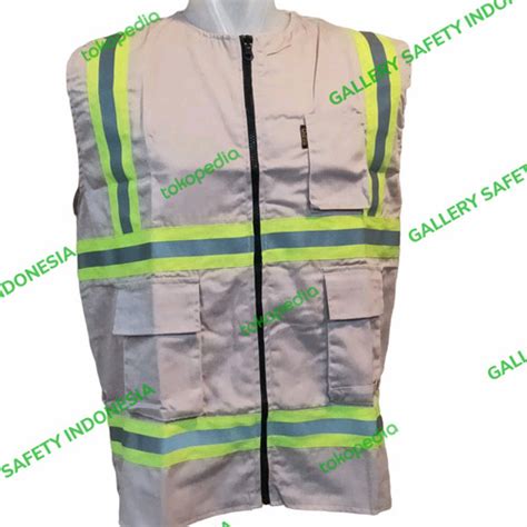 Jual Rompi Safety Bahan Drill Safety Vest Spotlight Kombinasi Warna