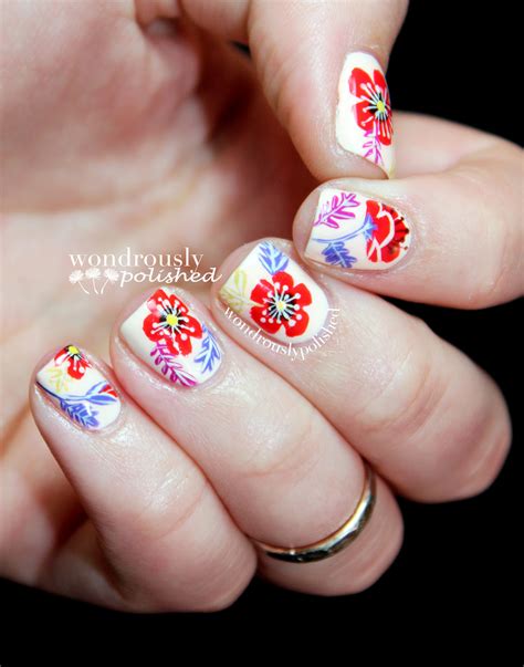 Floral Nail Art · How To Paint Patterned Nail Art · Nail Painting and ...