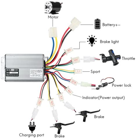 Контроллер для электрического велосипеда 36V 48V 800W 1000W 30A DC ...