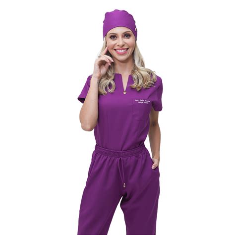 Scrub Feminino Queen Violeta FAÍKO Jalecos