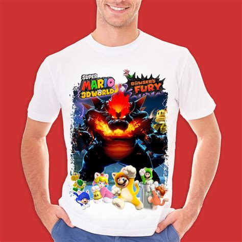 Camiseta Infantil Super Mario World D Bowser S Fury Elo