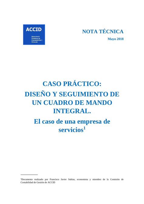 Pdf Caso Pr Ctico Dise O Y Seguimiento De Un Caso Pr Ctico