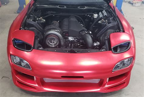 Mazda Rx 7 With A Turbo 26b Four Rotor Engine Swap Depot