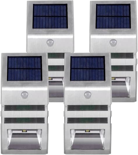 Trendi Pack Of 4 Solar Fence Lights Solar Lights Outdoor Upgraded